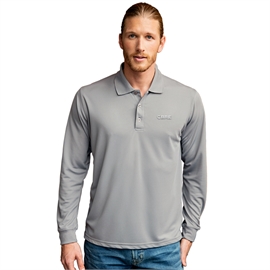 <p class="name">Vansport Omega Long Sleeve Solid Mesh Tech Polo</p>