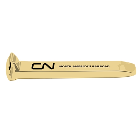 CN-3440 Gold Railroad Spike from CN