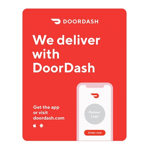 Delivery on Doordash, Outdoor Vinyl, Advertising