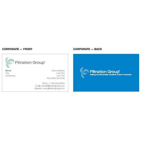 Business Cards from Filtration Group Filtration Group