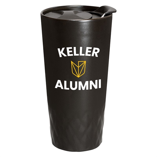 Keller™ 14oz Double Wall Ceramic Textured Tumbler from DeVry University